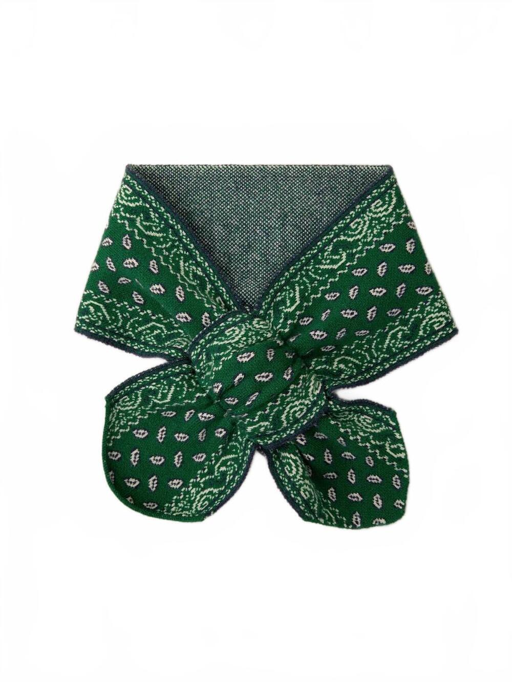 NEW 525 AMERICA annabeth bandana necktie in juniper combo